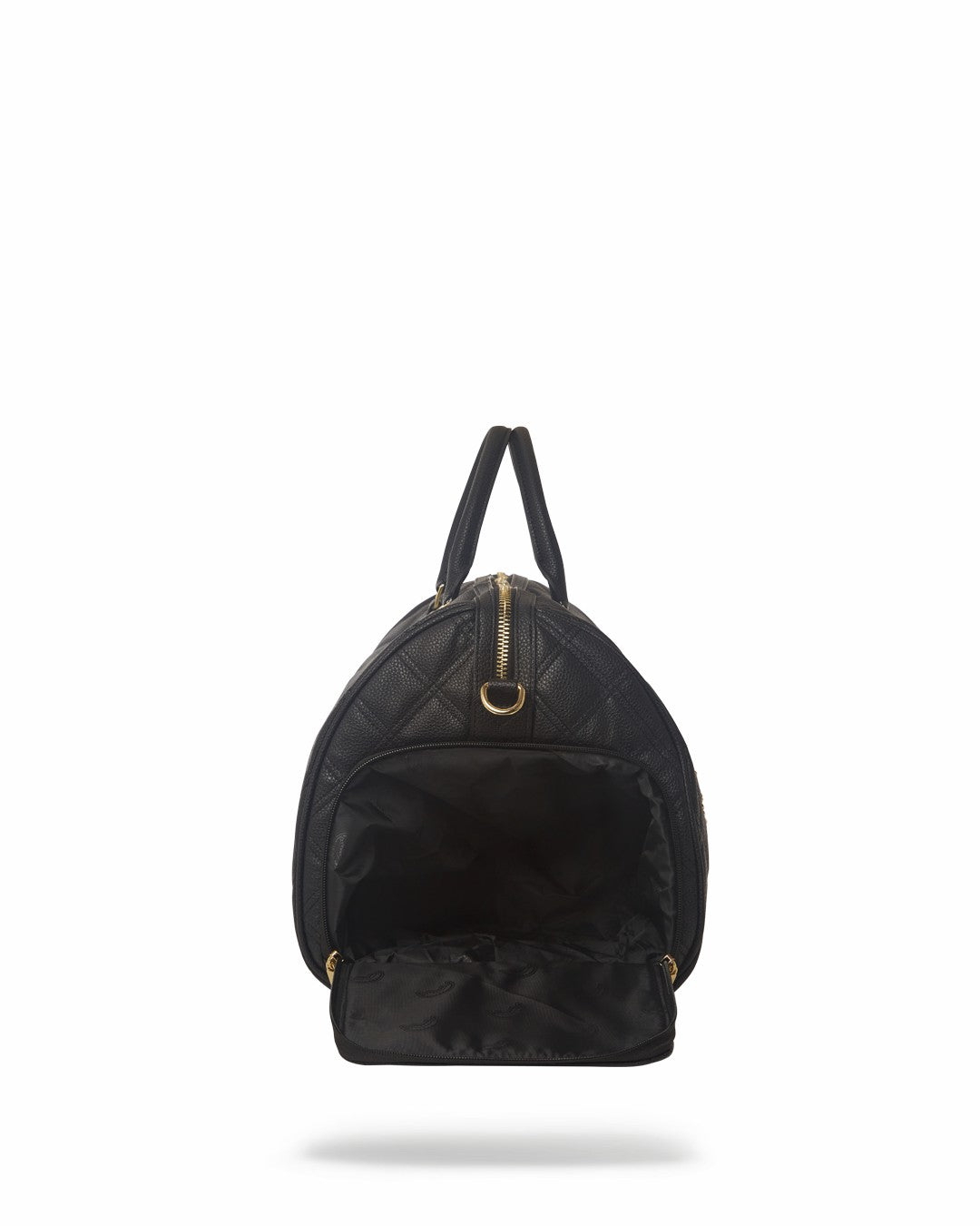 NOIR QUILT GOLD CHAIN SHARK DUFFLE | Sprayground Discounted
