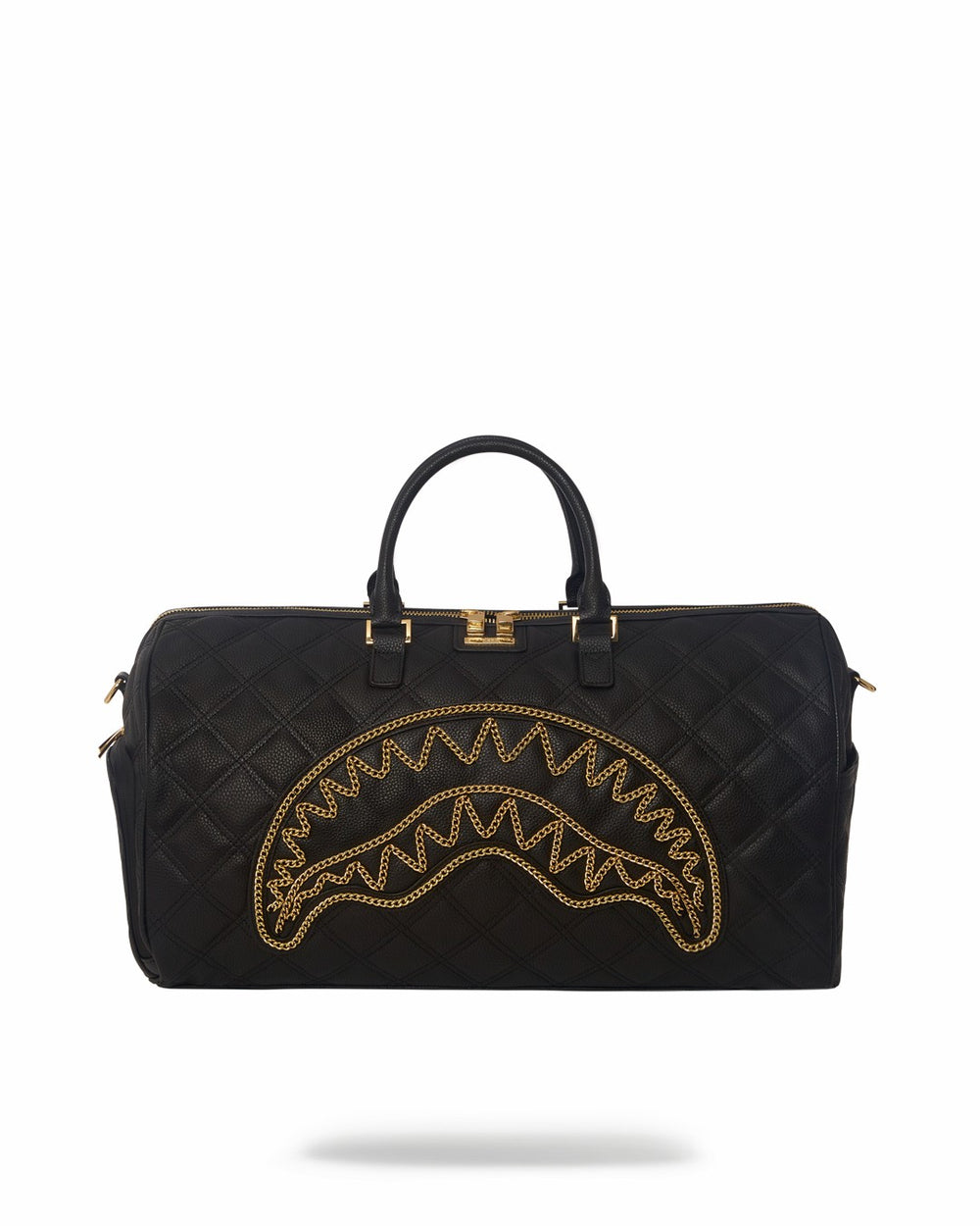 NOIR QUILT GOLD CHAIN SHARK DUFFLE | Sprayground Discounted