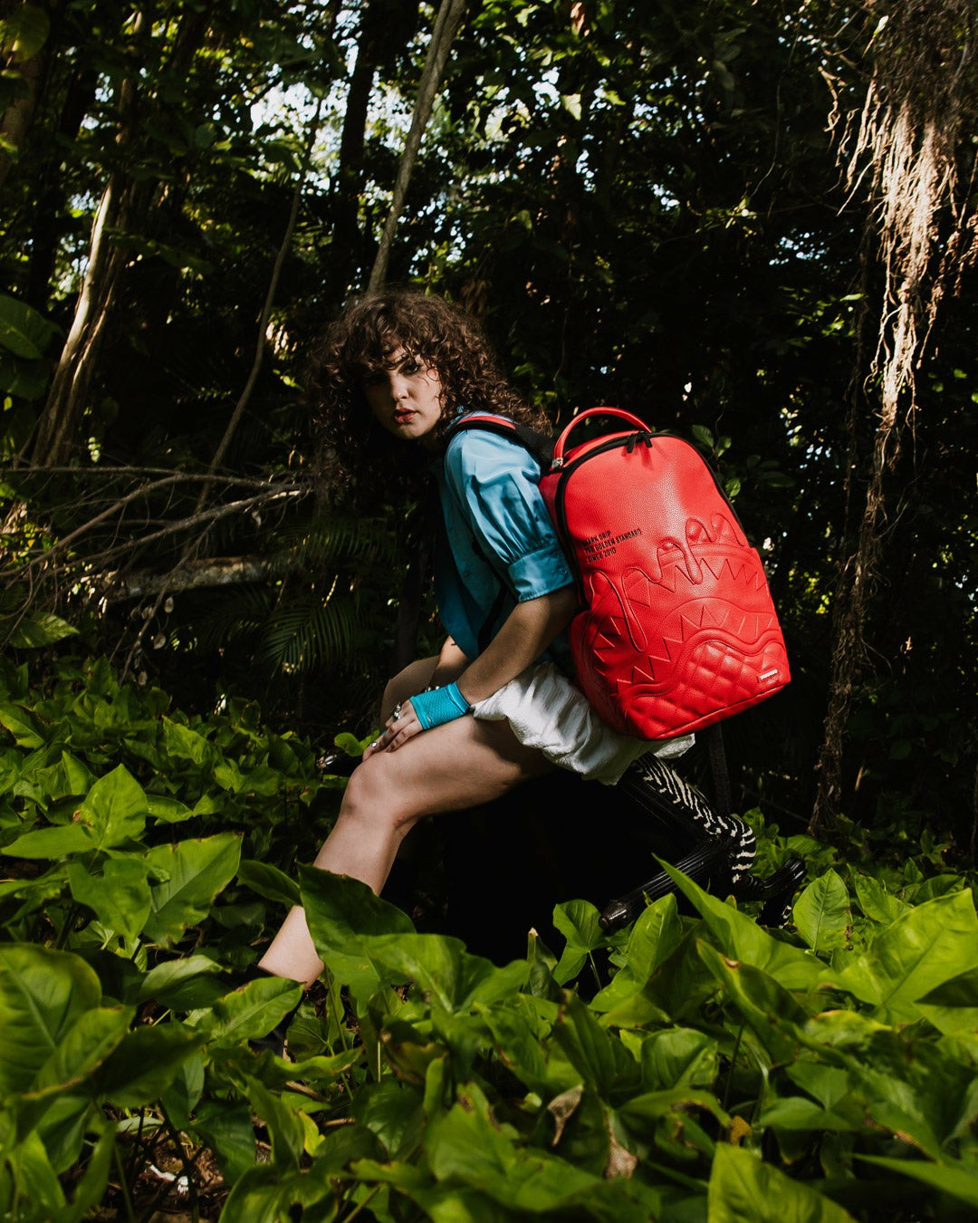 SHARK CENTRAL EMBOSSED DRIP DLXSV BACKPACK | Sprayground Exclusive Deal