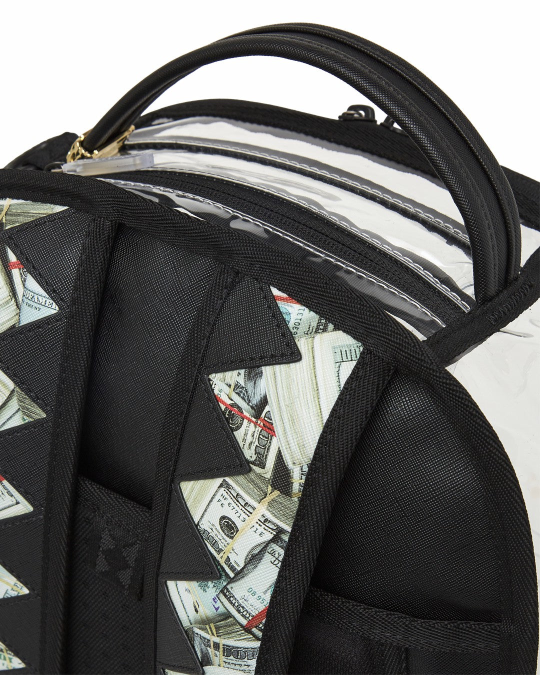 CLEAR BACKPACK - MONEY CHOMP | Sprayground On Sale