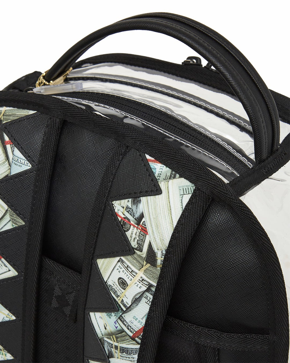 CLEAR BACKPACK - MONEY CHOMP | Sprayground On Sale