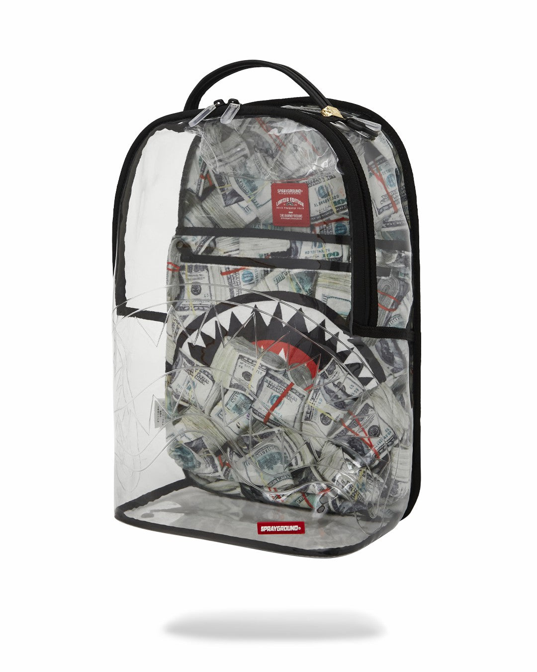 CLEAR BACKPACK - MONEY CHOMP | Sprayground On Sale