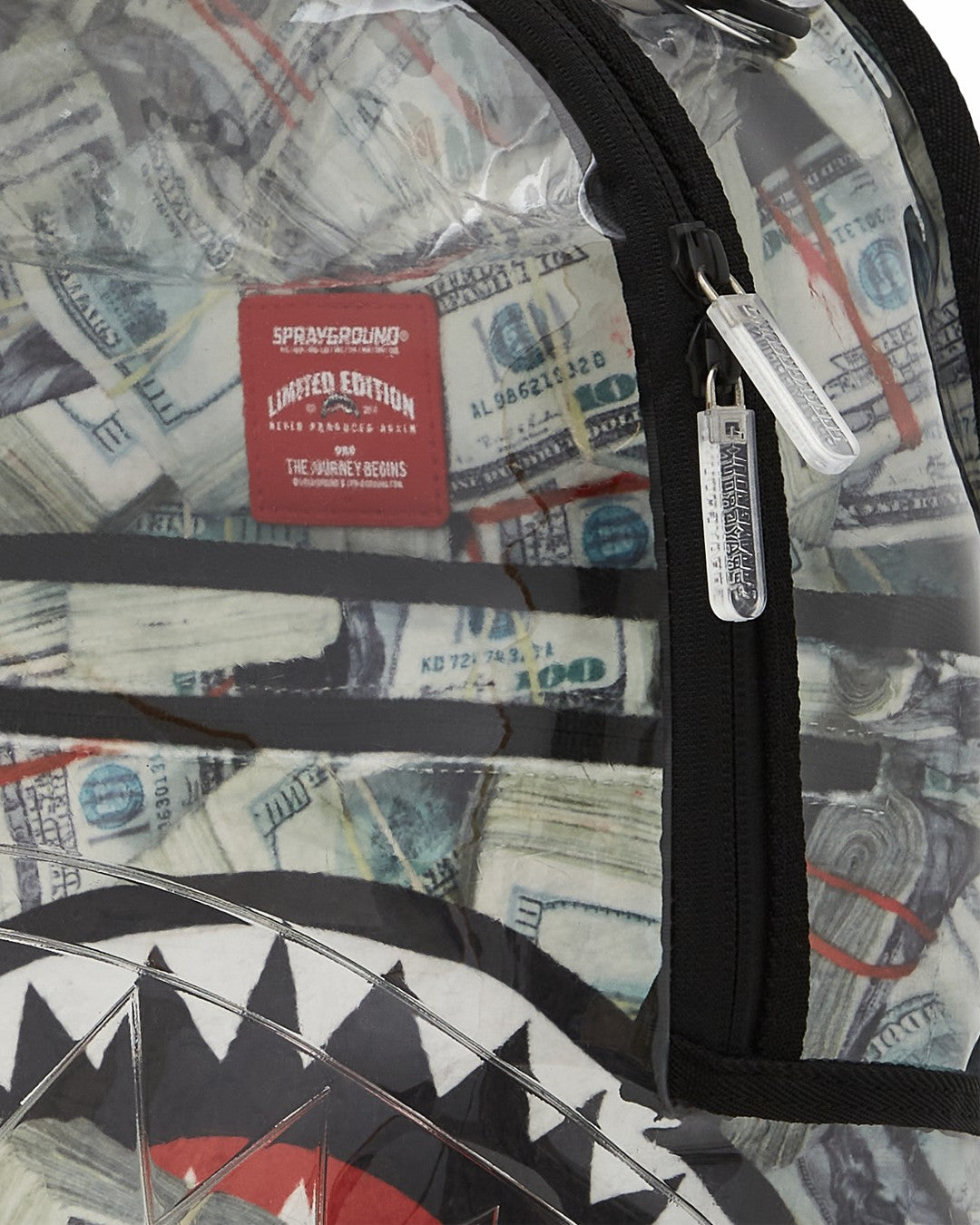 CLEAR BACKPACK - MONEY CHOMP | Sprayground On Sale