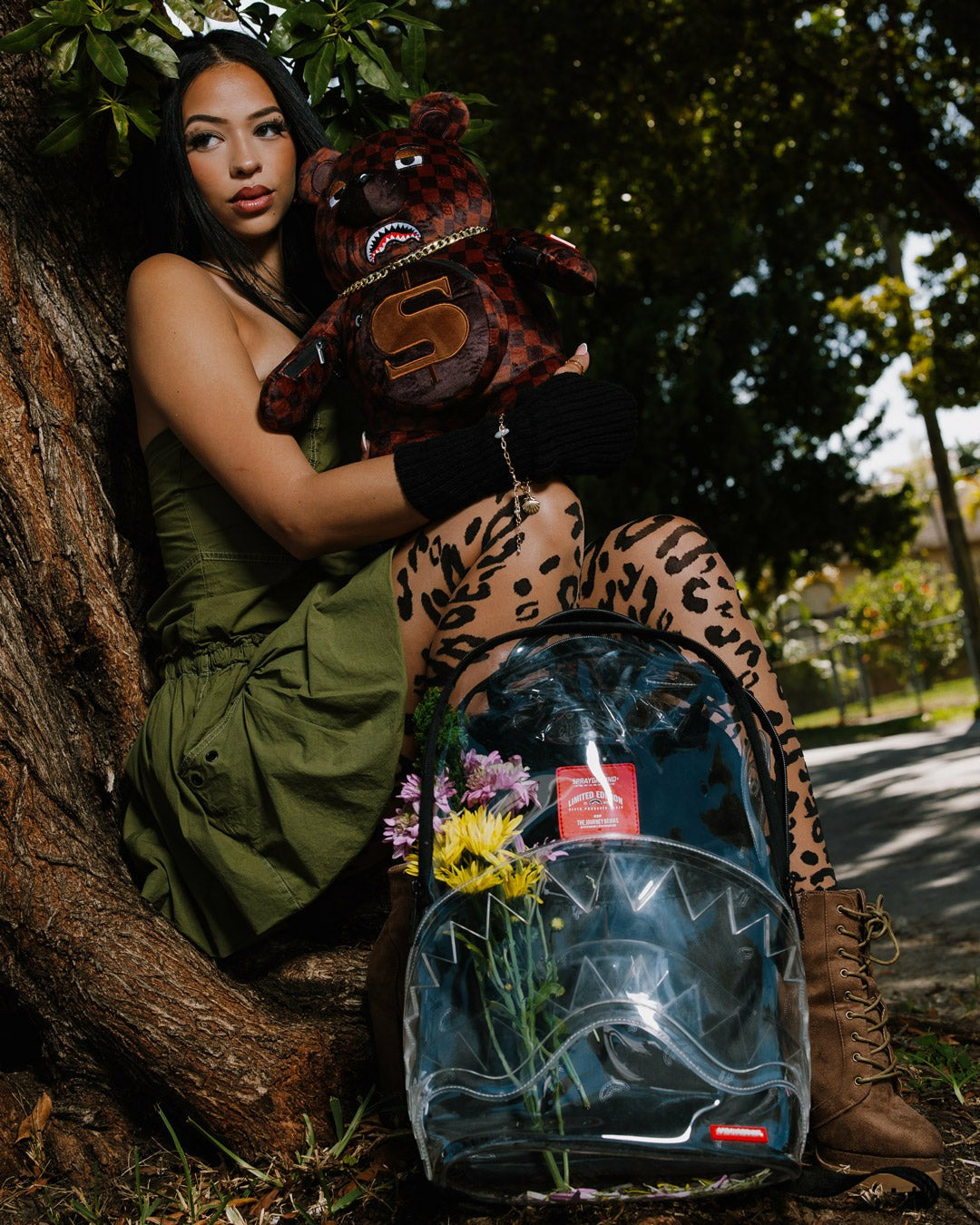CLEAR BACKPACK - SHARKS IN PARIS BEAR | Sprayground Sale