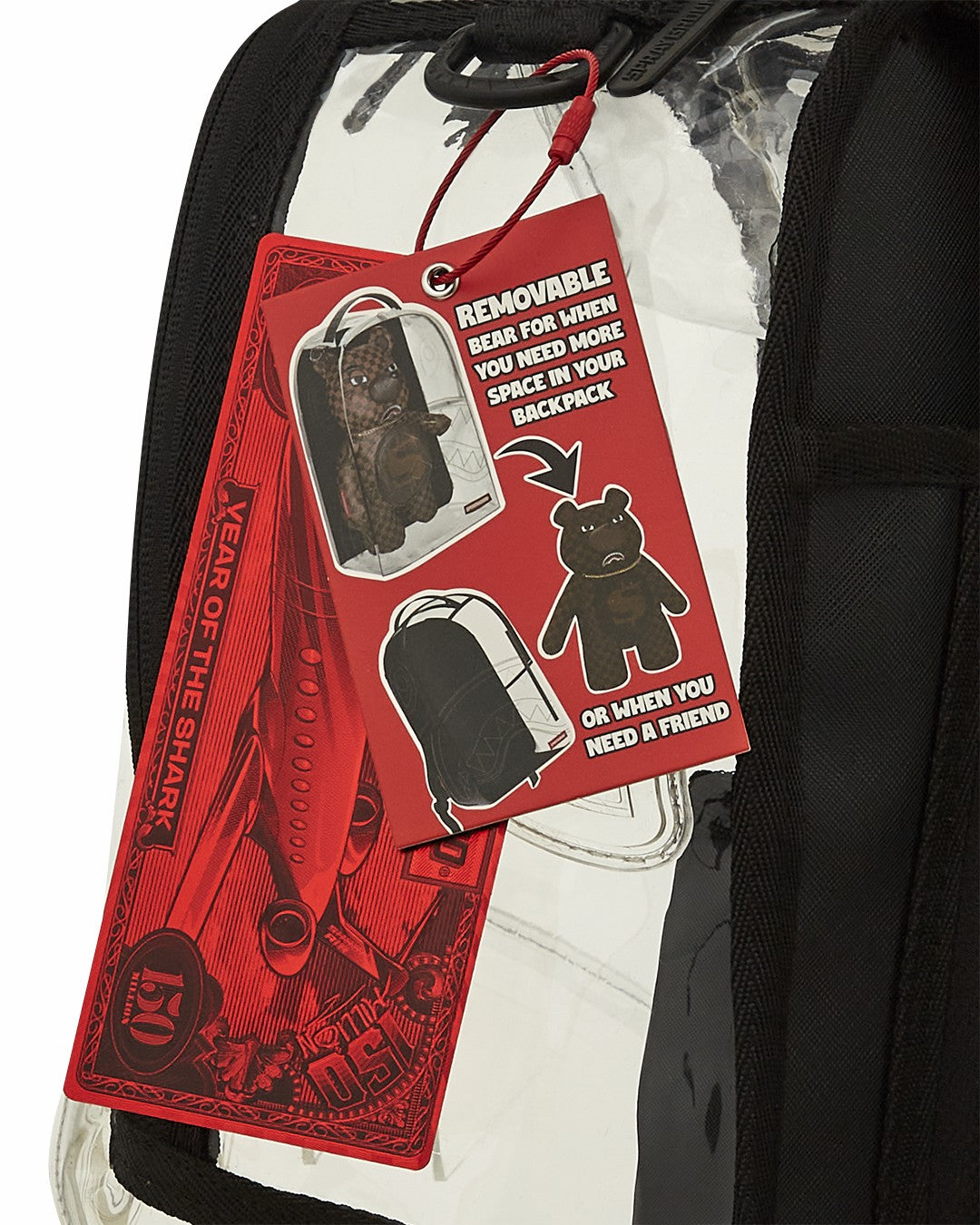 CLEAR BACKPACK - SHARKS IN PARIS BEAR | Sprayground Sale