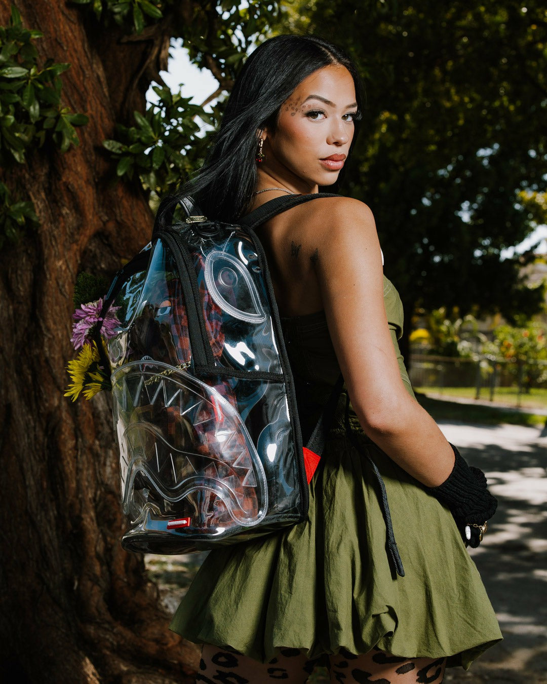 CLEAR BACKPACK - SHARKS IN PARIS BEAR | Sprayground Sale