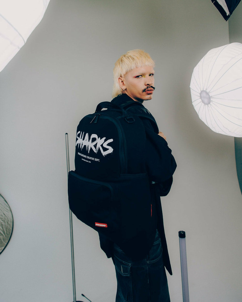 SHARKS CREATIVE DEPT CARGO HERO BACKPACK | Sprayground Sale