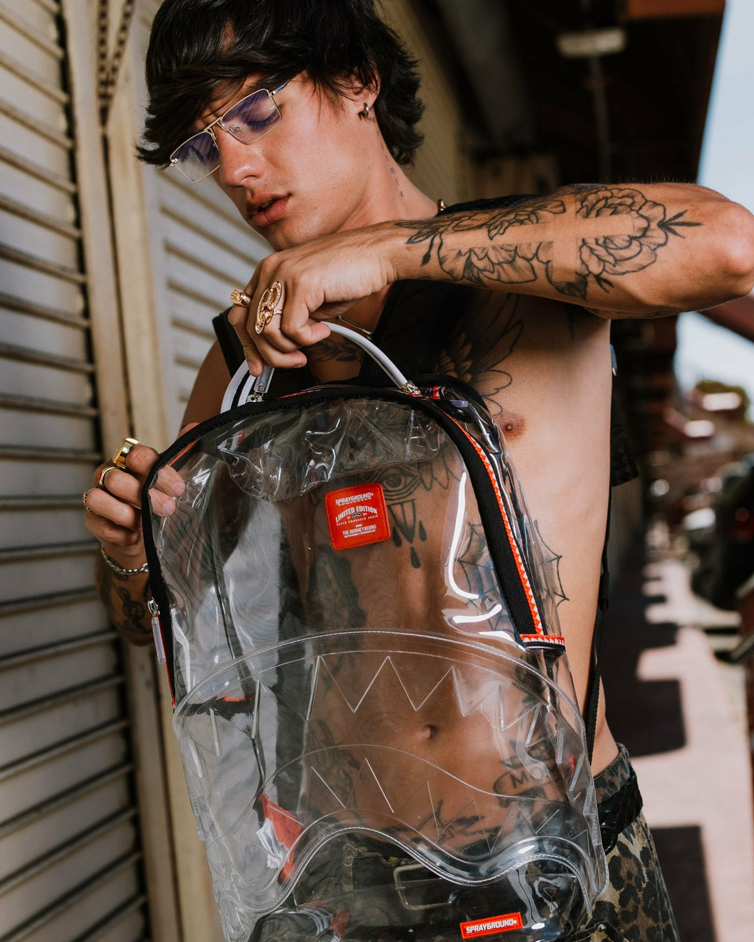 100% CLEAR BACKPACK SHARK | Sprayground Discounted
