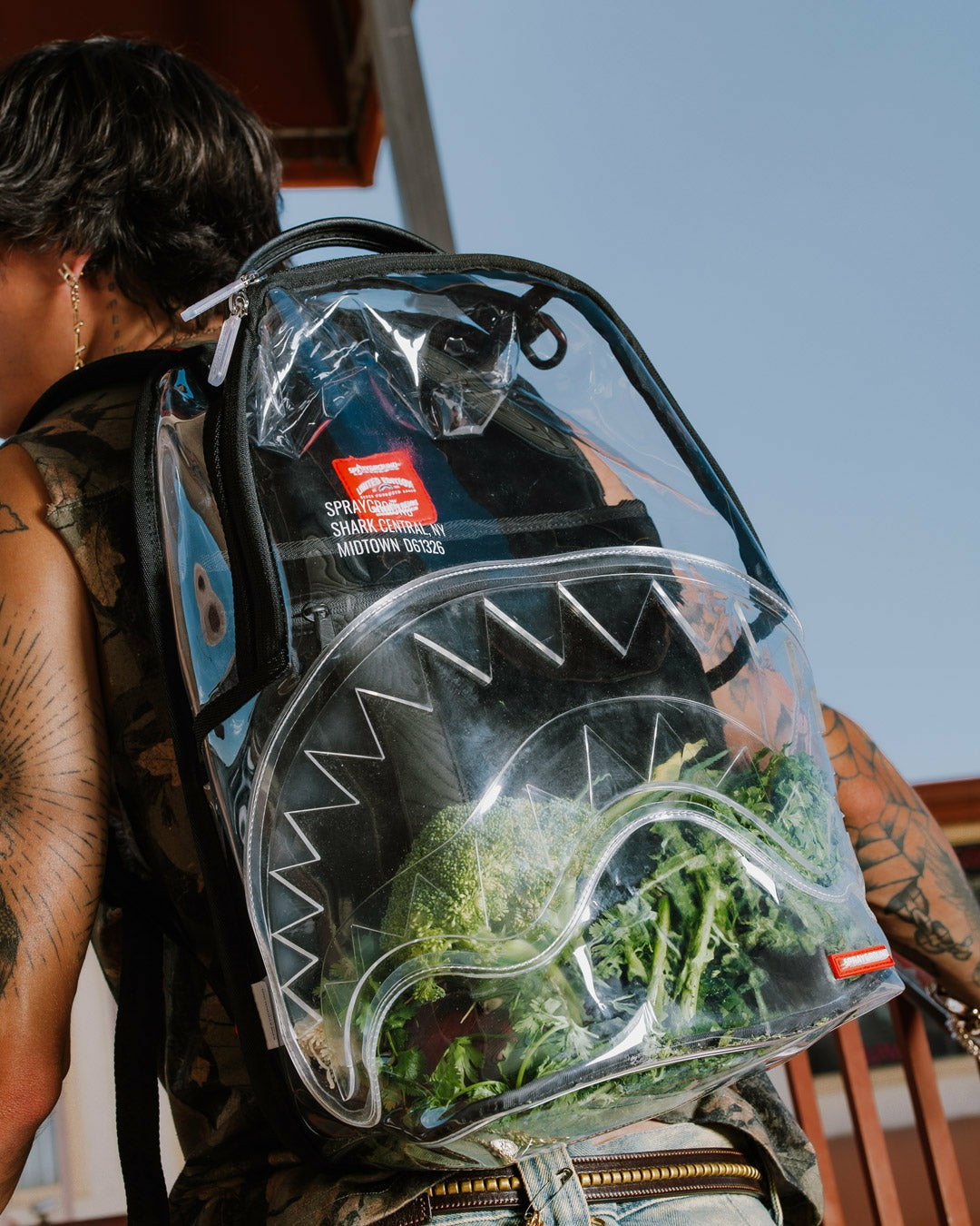 CLEAR BACKPACK - SHARK CENTRAL | Sprayground Value Deal