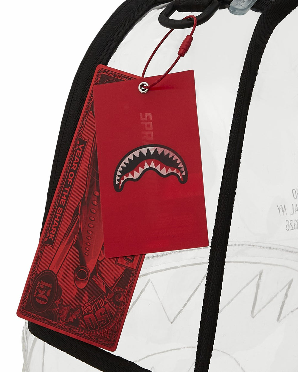 100% CLEAR BACKPACK - SHARK CENTRAL | Sprayground Exclusive Deal