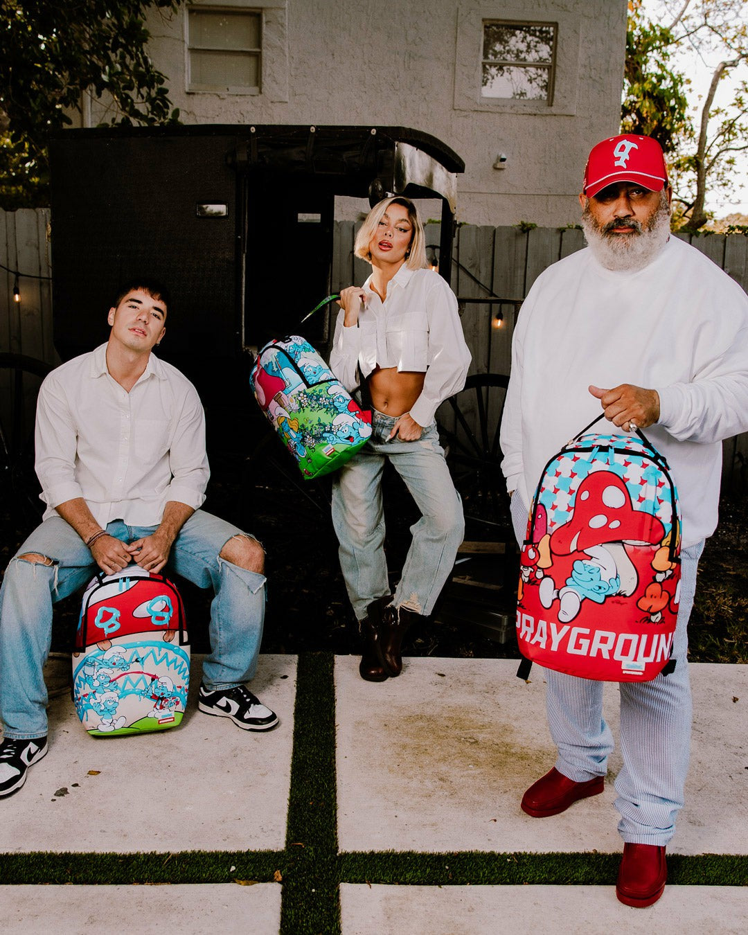 SMURFS IN THE GARDEN BACKPACK | Sprayground Outlets