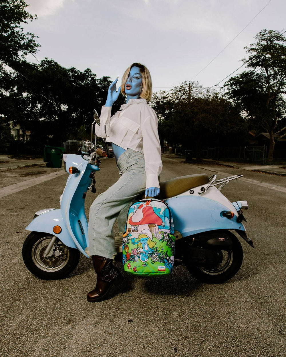 SMURFS IN THE GARDEN BACKPACK | Sprayground Outlets