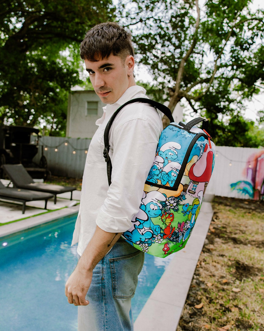 SMURFS IN THE GARDEN BACKPACK | Sprayground Outlets
