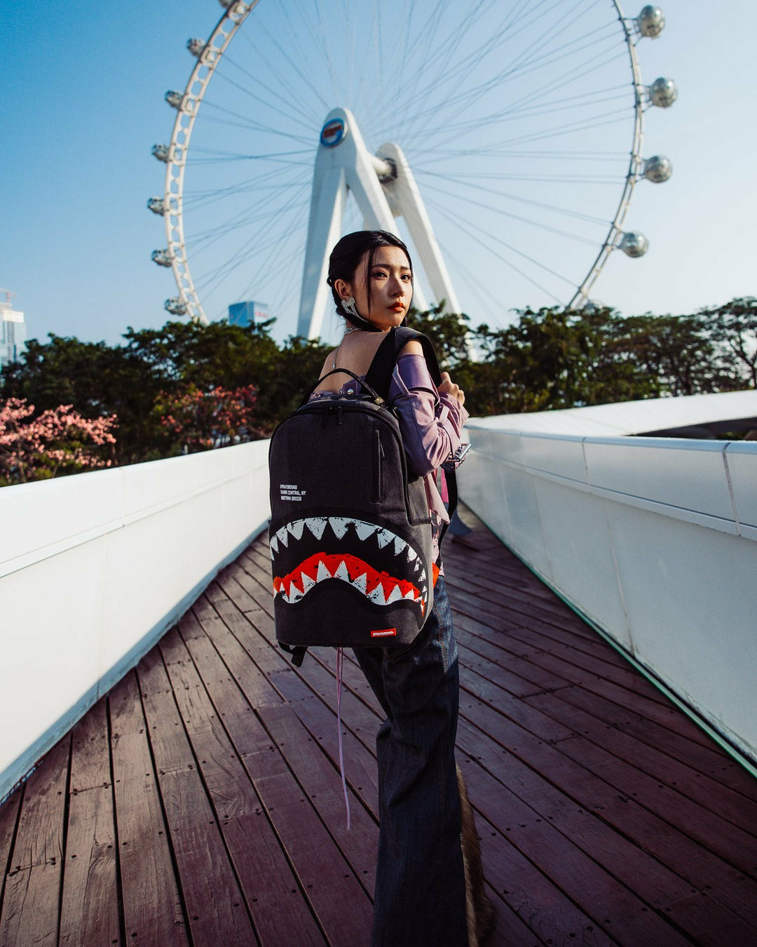 SHARK CENTRAL DENIM VENOM BACKPACK | Sprayground Value Deal