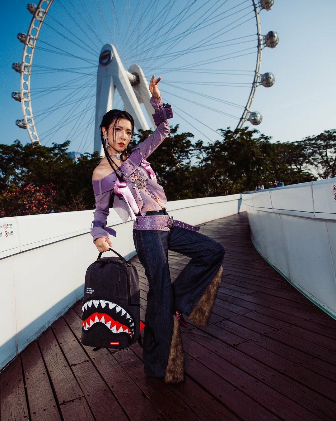 SHARK CENTRAL DENIM VENOM BACKPACK | Sprayground Value Deal