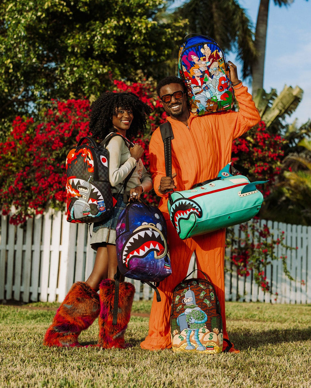FUTURAMA NIBBLER EAT SHARK DLXR BACKPACK | Sprayground Hot Deal