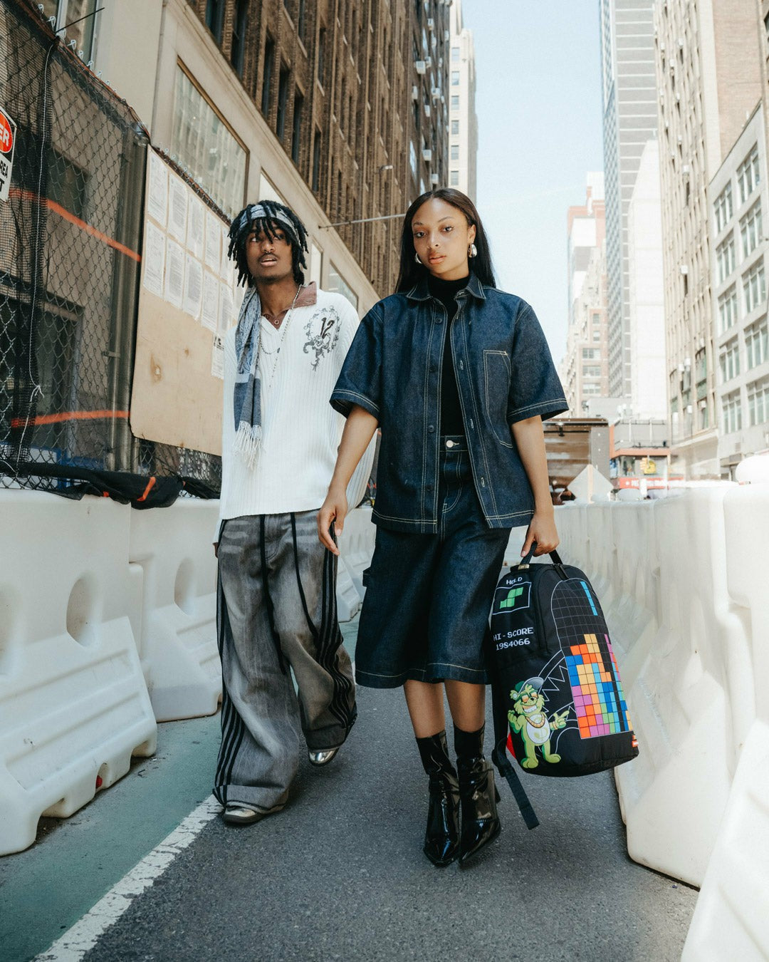 TETRIS WITH DIABLO AND MONEY BEAR BACKPACK | Sprayground Hot Deal