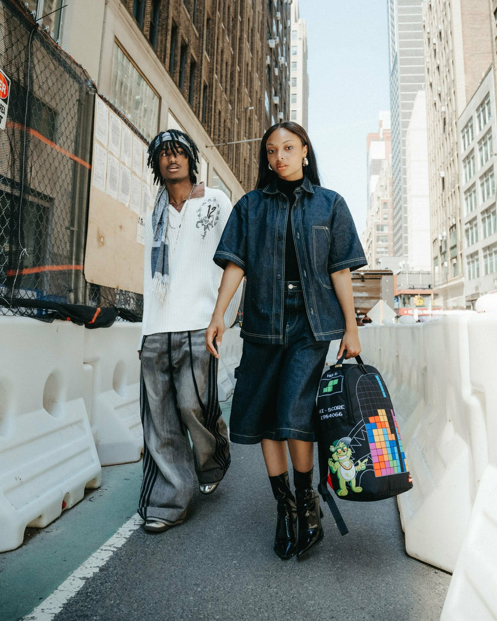 TETRIS WITH DIABLO AND MONEY BEAR BACKPACK | Sprayground Hot Deal