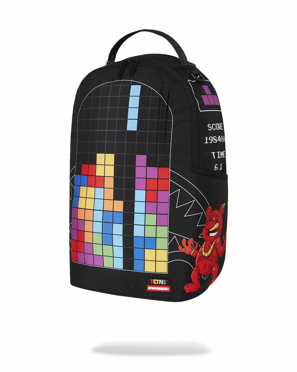 TETRIS WITH DIABLO AND MONEY BEAR BACKPACK | Sprayground Hot Deal