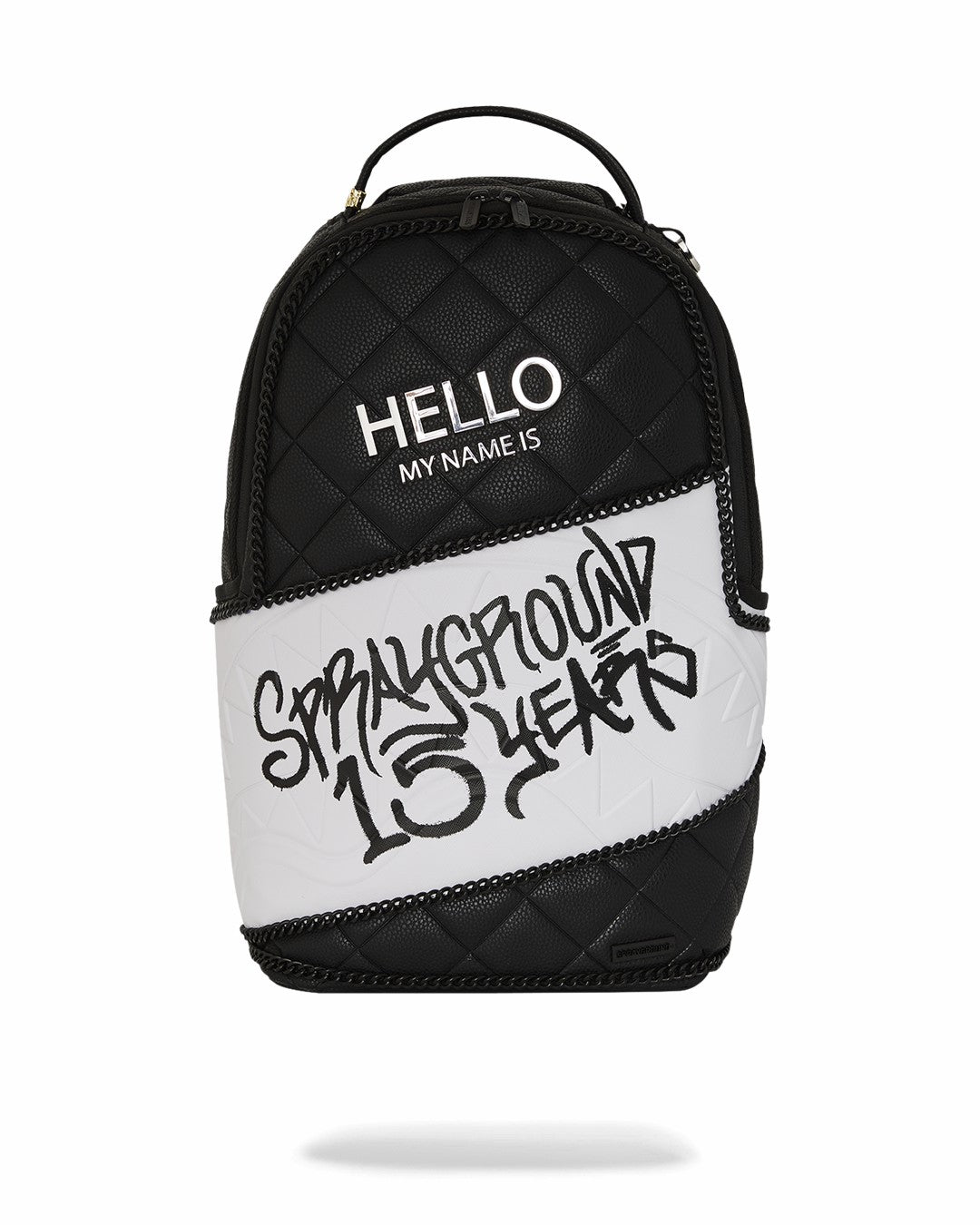 HELLO MY NAME IS 15 YEARS QUILTED BACKPACK (SUPER RARE) | Sprayground On Sale