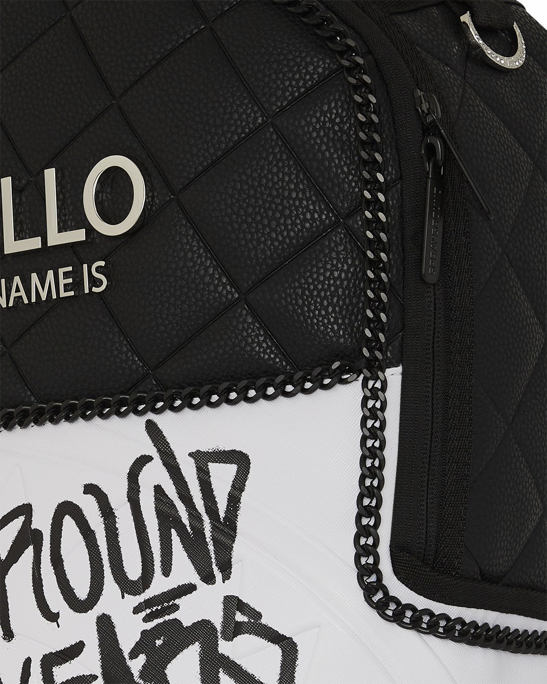 HELLO MY NAME IS 15 YEARS QUILTED BACKPACK (SUPER RARE) | Sprayground On Sale