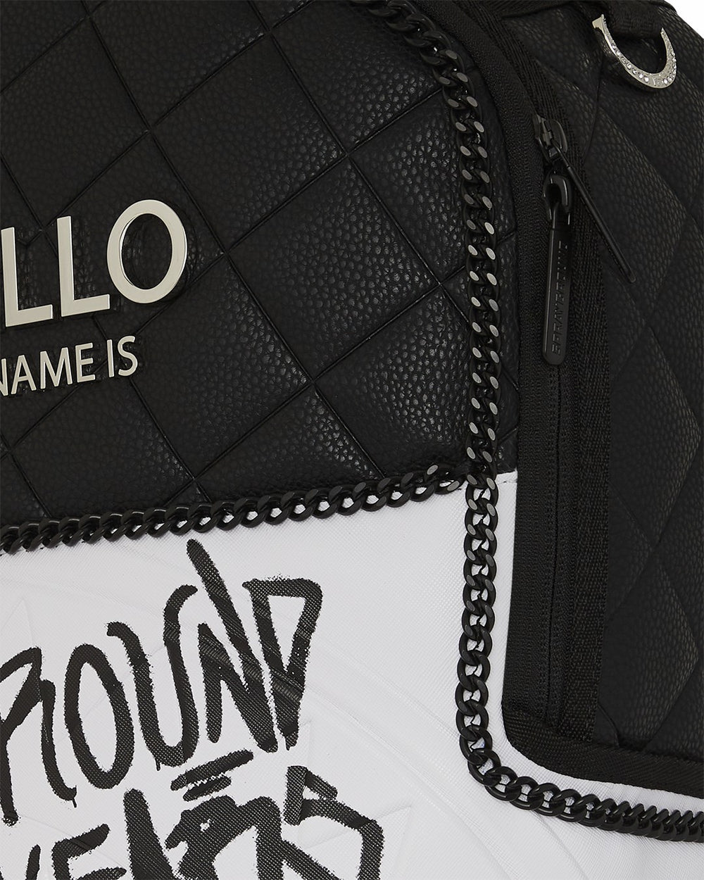HELLO MY NAME IS 15 YEARS QUILTED BACKPACK (SUPER RARE) | Sprayground On Sale