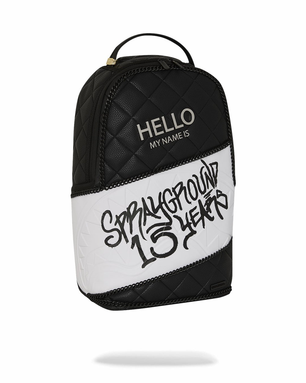 HELLO MY NAME IS 15 YEARS QUILTED BACKPACK (SUPER RARE) | Sprayground On Sale