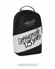 HELLO MY NAME IS 15 YEARS QUILTED BACKPACK (SUPER RARE) | Sprayground On Sale