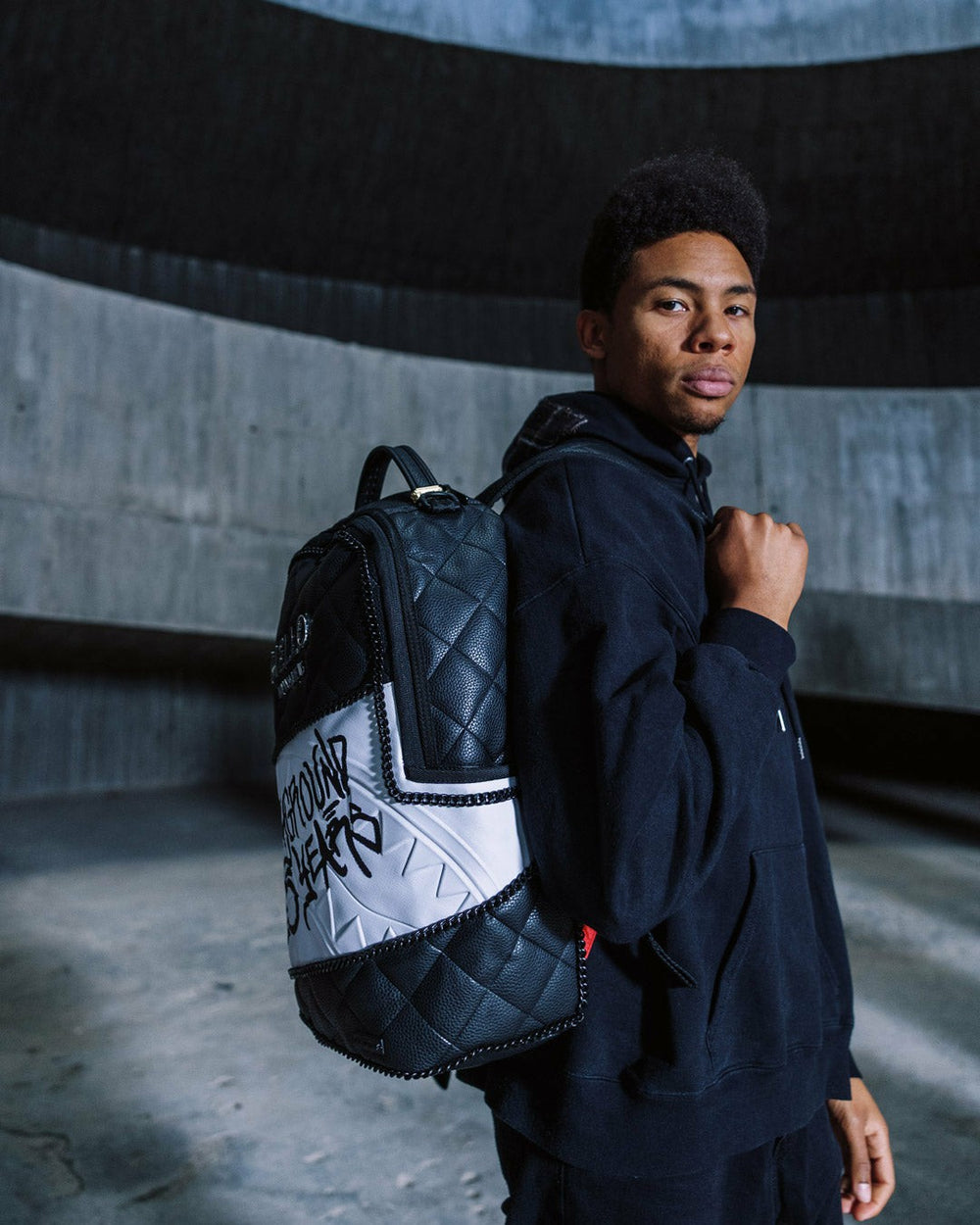 HELLO MY NAME IS 15 YEARS QUILTED BACKPACK (SUPER RARE) | Sprayground On Sale