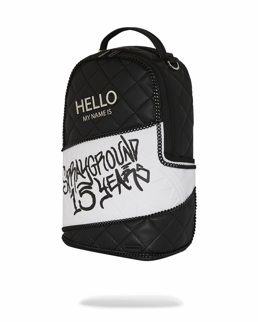 HELLO MY NAME IS 15 YEARS QUILTED BACKPACK (SUPER RARE) | Sprayground On Sale