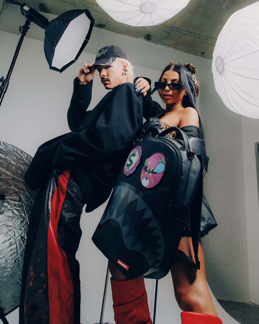 SPLIT SAINT VELCRO REMOVABLE 6 EYES SHARK BACKPACK | Sprayground Outlets
