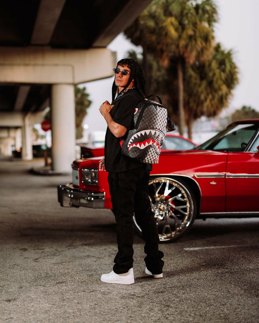 SCRIBBLE DRIBBLE CHECK BACKPACK | Sprayground Sale