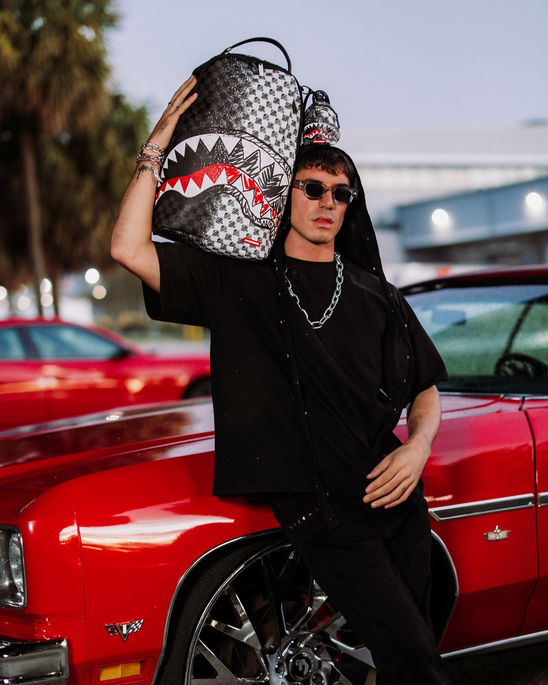 SCRIBBLE DRIBBLE CHECK BACKPACK | Sprayground Sale
