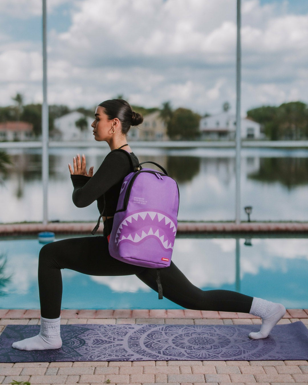 SHARK CENTRAL PURPLE VENOM BACKPACK | Sprayground Bargain
