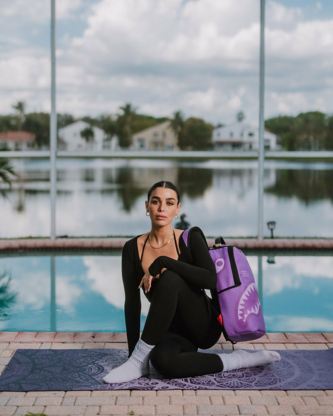 SHARK CENTRAL PURPLE VENOM BACKPACK | Sprayground Bargain