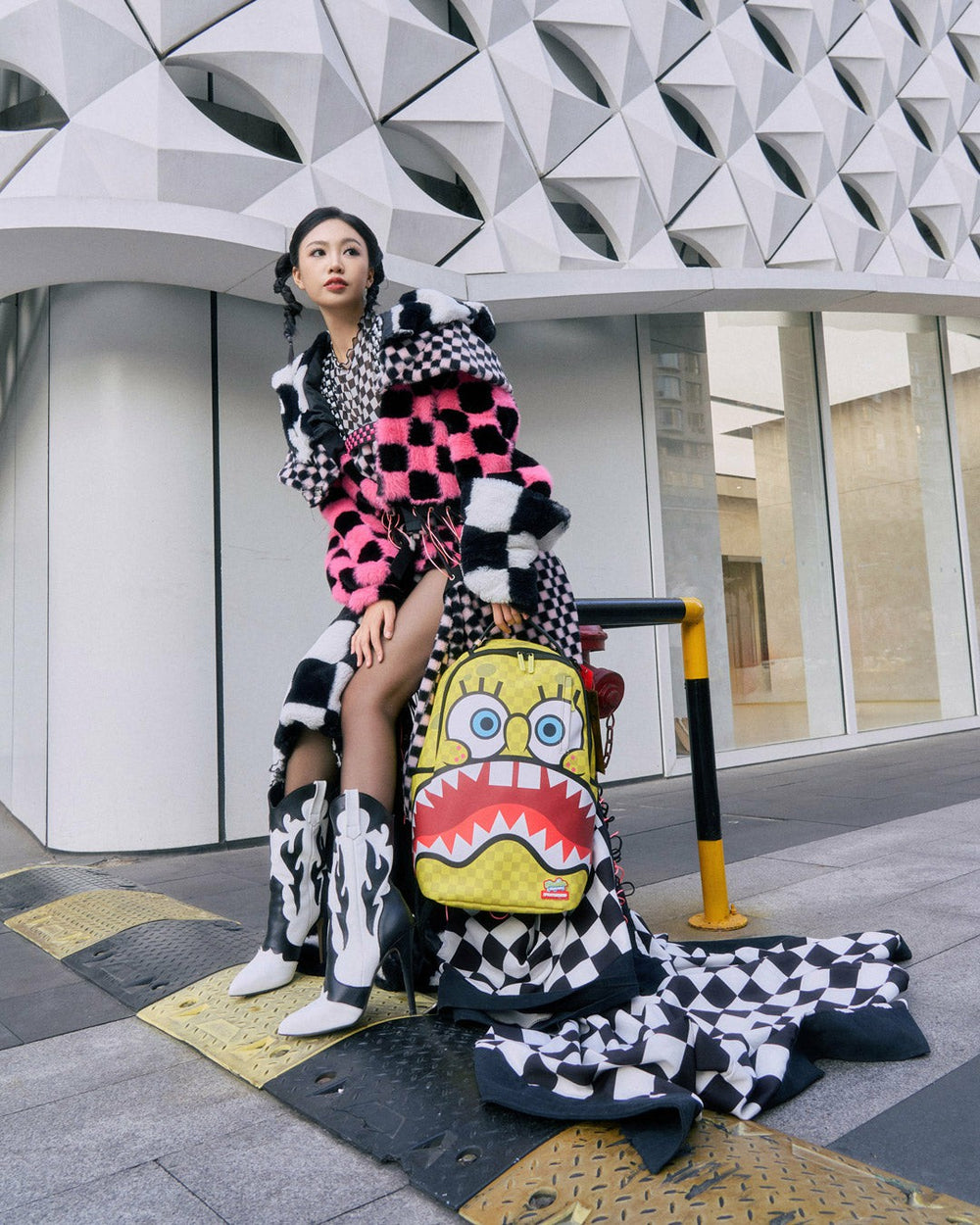 SPONGEBOB SQUARE CHECK FLEX DLXSV BACKPACK | Sprayground Outlets
