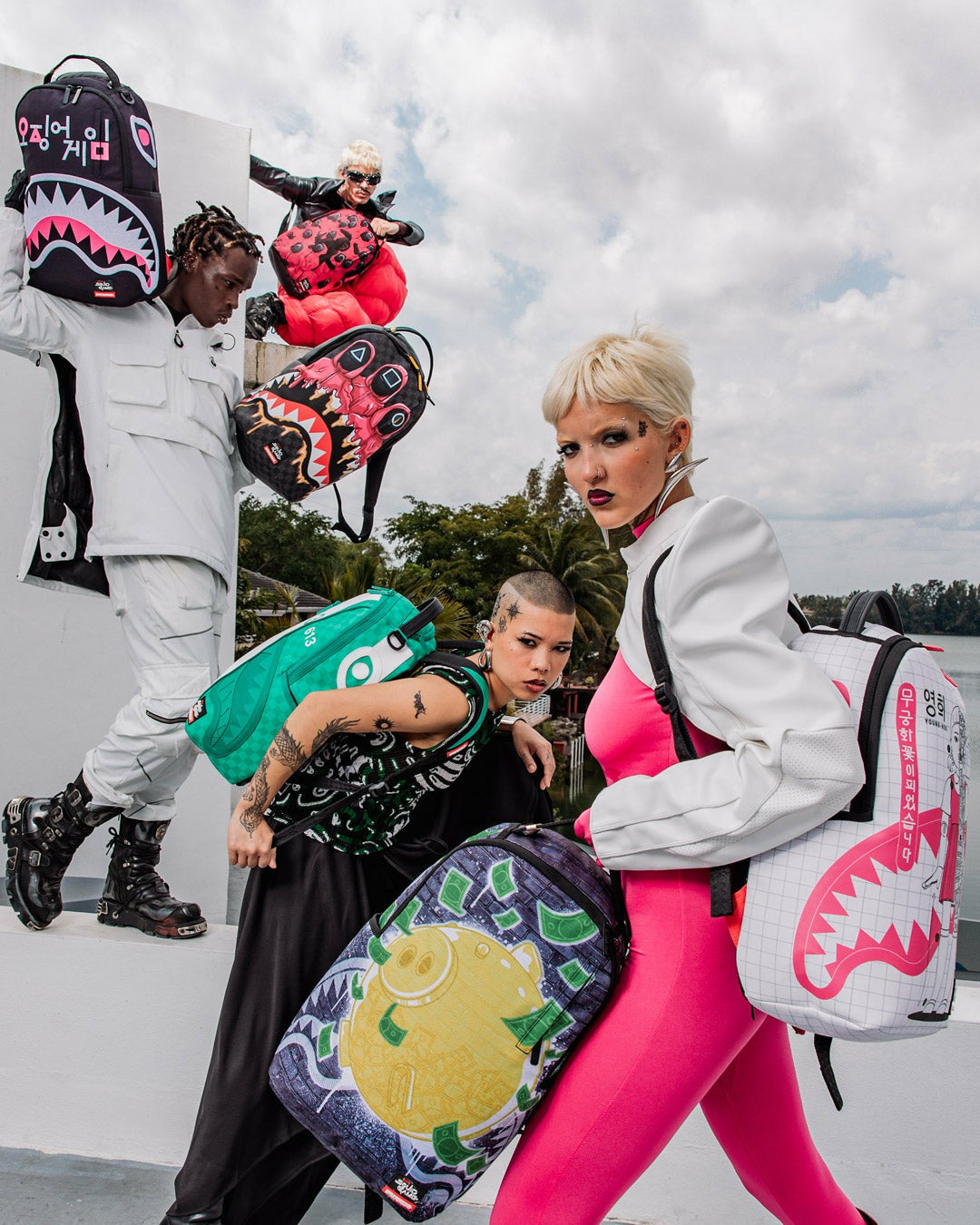 SQUID GAME COLLAB FRONT MAN CREW BACKPACK | Sprayground Sale