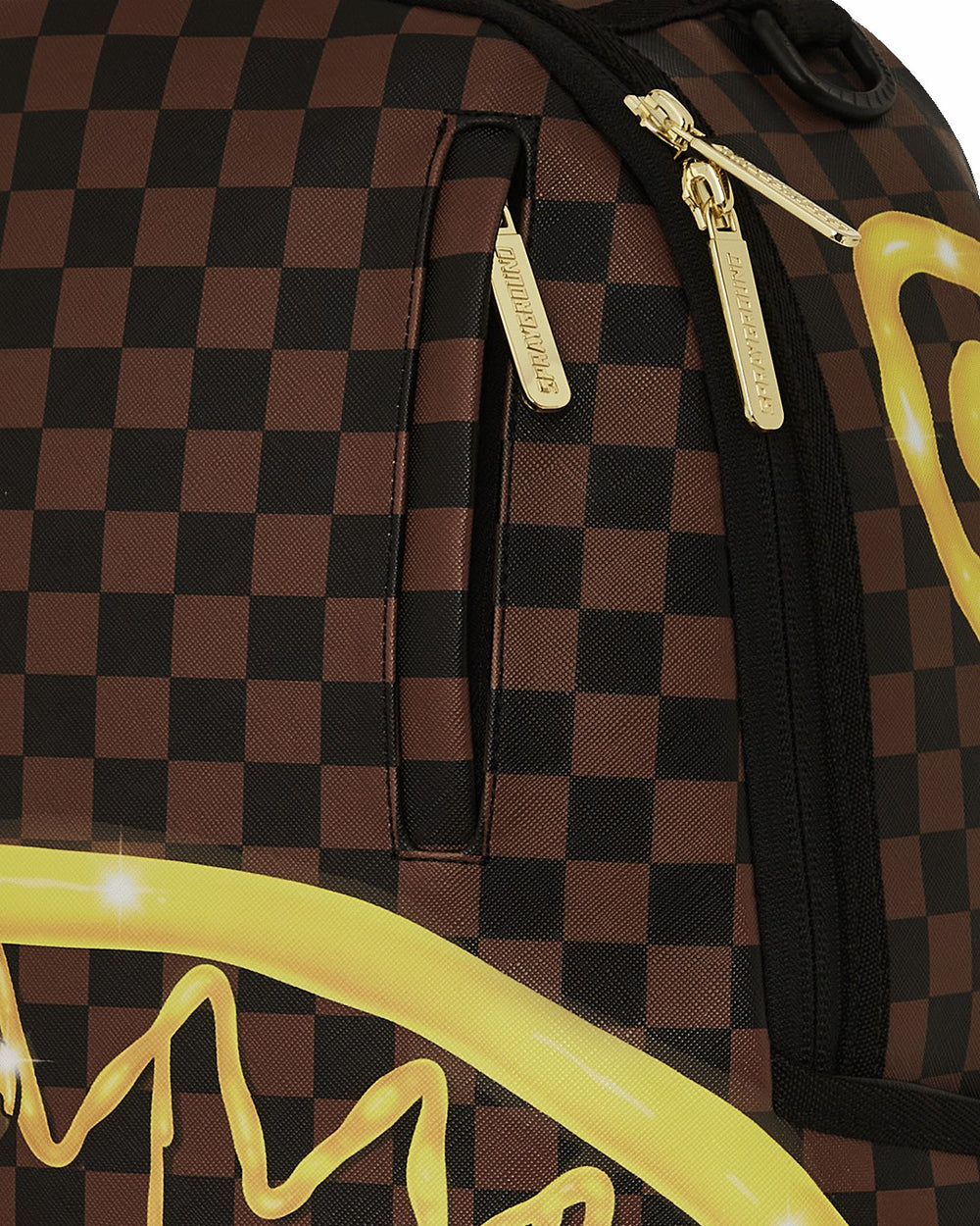 RICHIE RICH PAINT THE SHARK GOLD BACKPACK | Sprayground Outlets