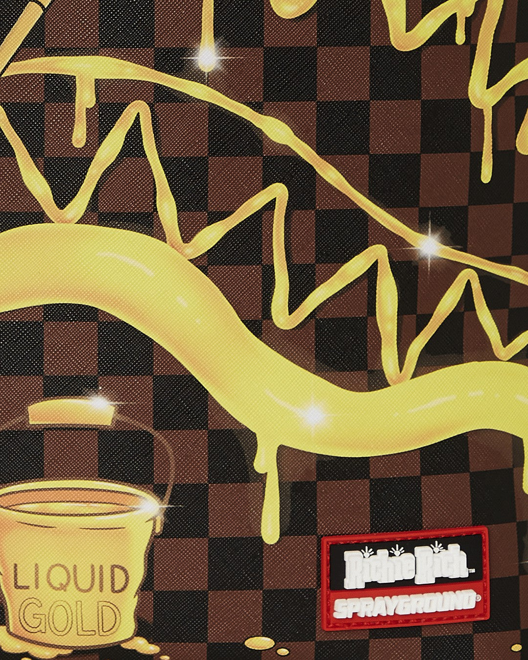 RICHIE RICH PAINT THE SHARK GOLD BACKPACK | Sprayground Outlets