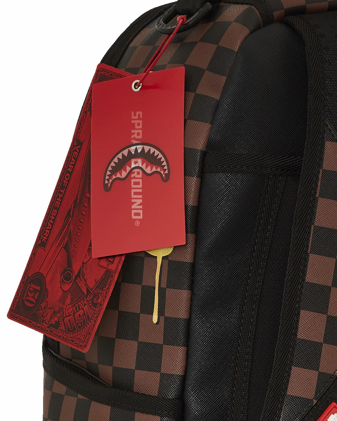 RICHIE RICH PAINT THE SHARK GOLD BACKPACK | Sprayground Outlets