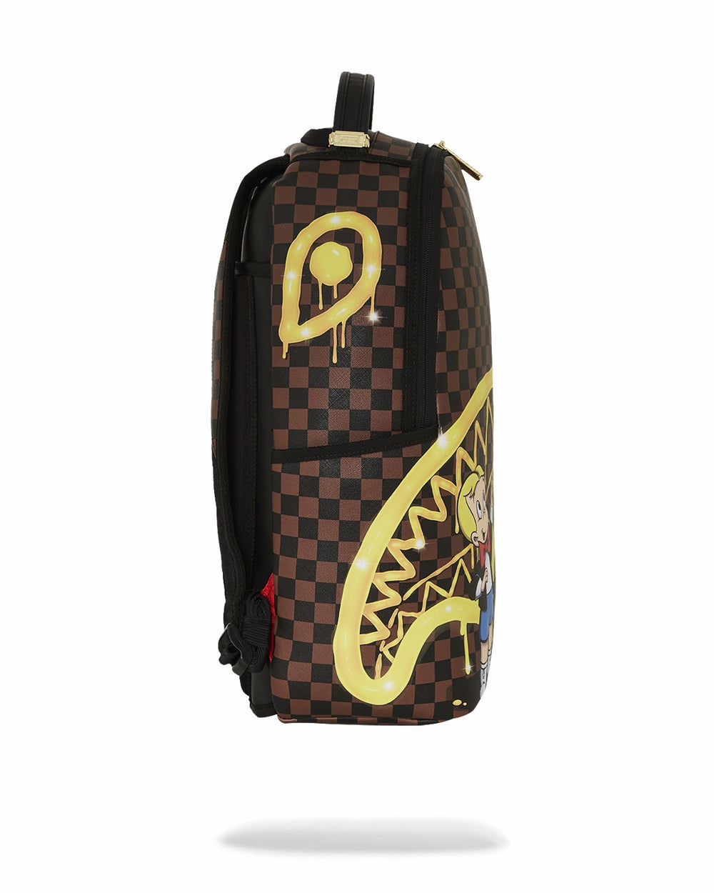 RICHIE RICH PAINT THE SHARK GOLD BACKPACK | Sprayground Outlets