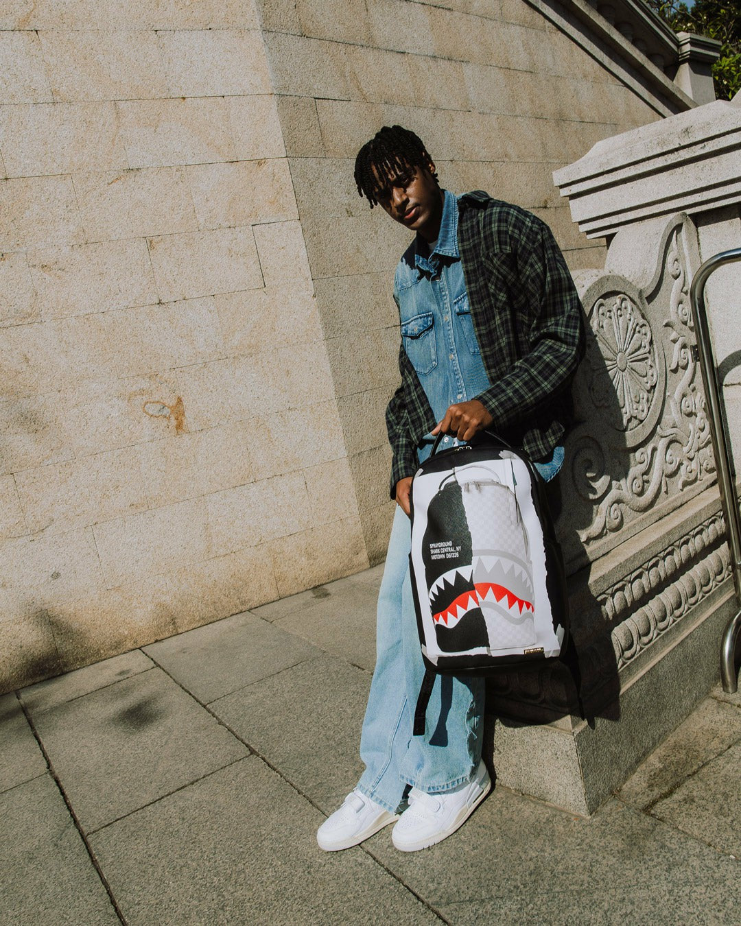 BAG ON BAG OPTICAL ILLUSION SHARKS IN PARIS BACKPACK | Sprayground Hot Deal