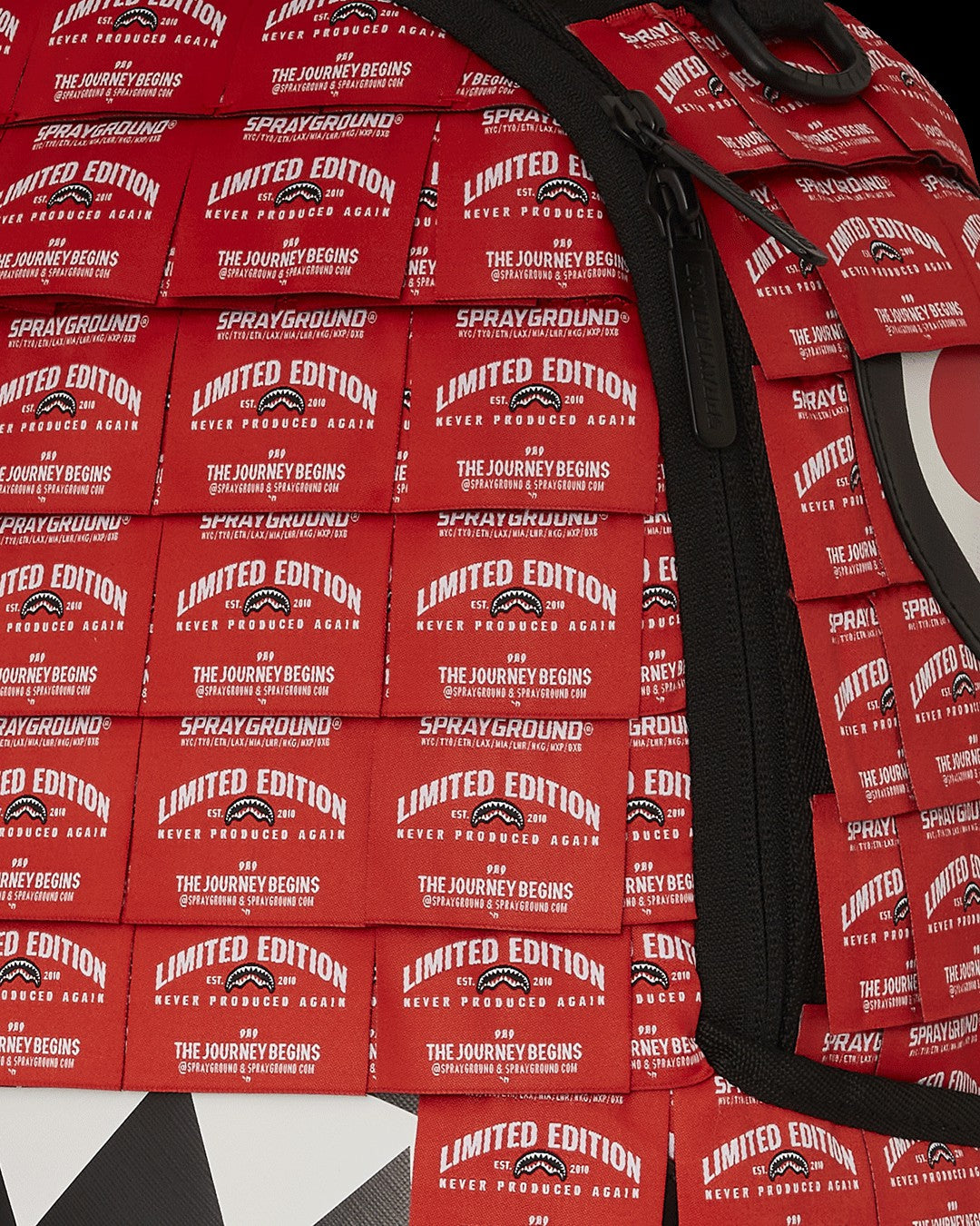 MADE OF WOVEN LABELS SHARK BACKPACK | Sprayground Limited Offer