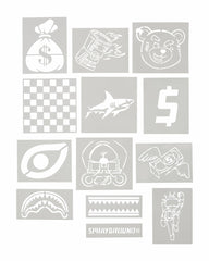 GRAFFITI ARTIST - DESIGN YOUR OWN BACKPACK - 9 STENCILS INCLUDED | Sprayground On Sale
