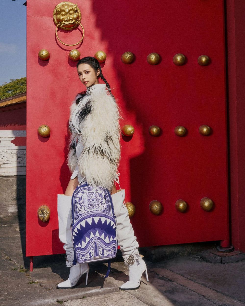 PORCELAIN TIGER PHOENIX SHARK BACKPACK | Sprayground Outlets