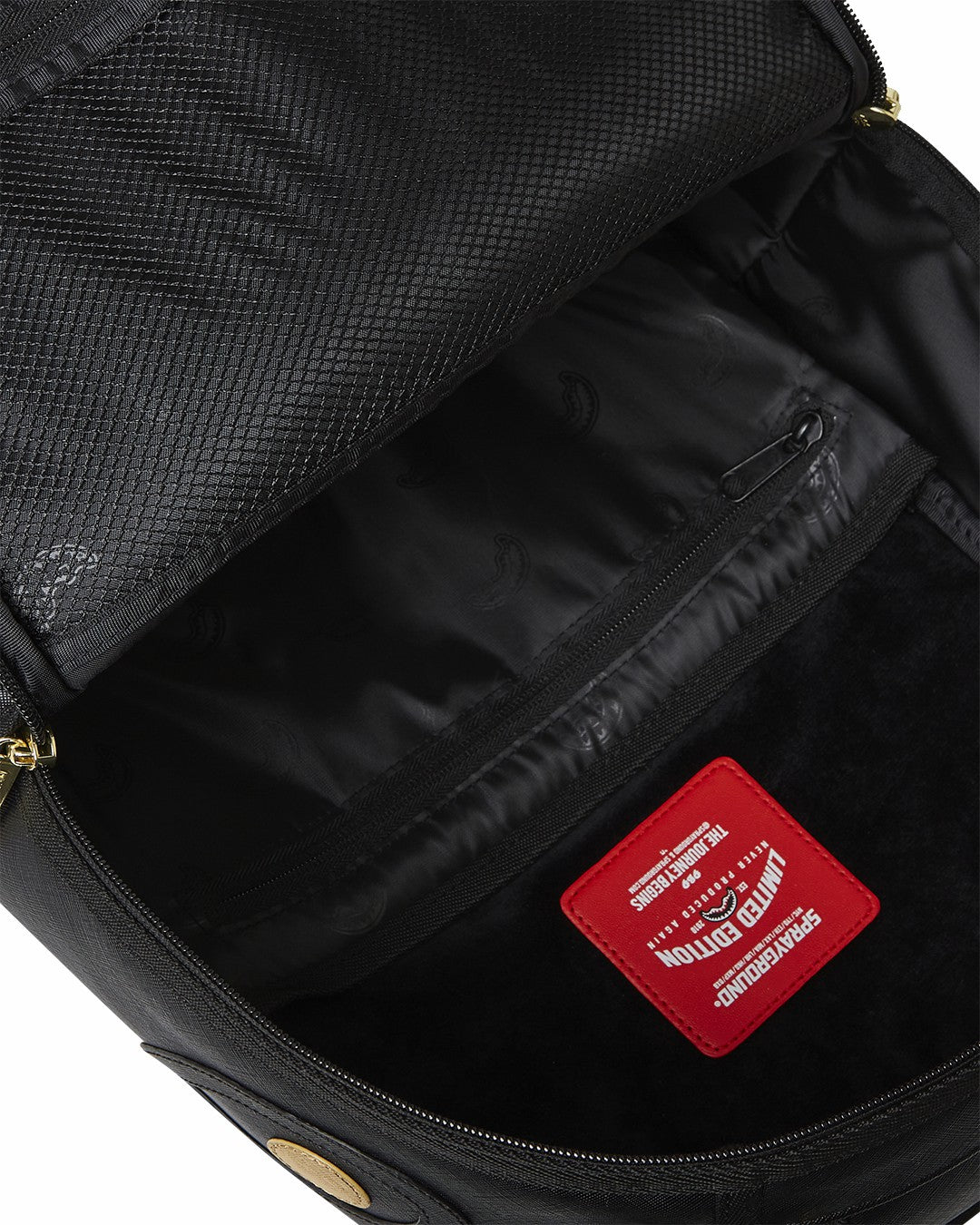 GOLD AND BLACK RACING STRIPES BACKPACK | Sprayground Bargain