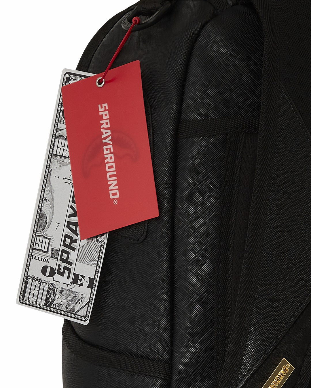 GOLD AND BLACK RACING STRIPES BACKPACK | Sprayground Bargain
