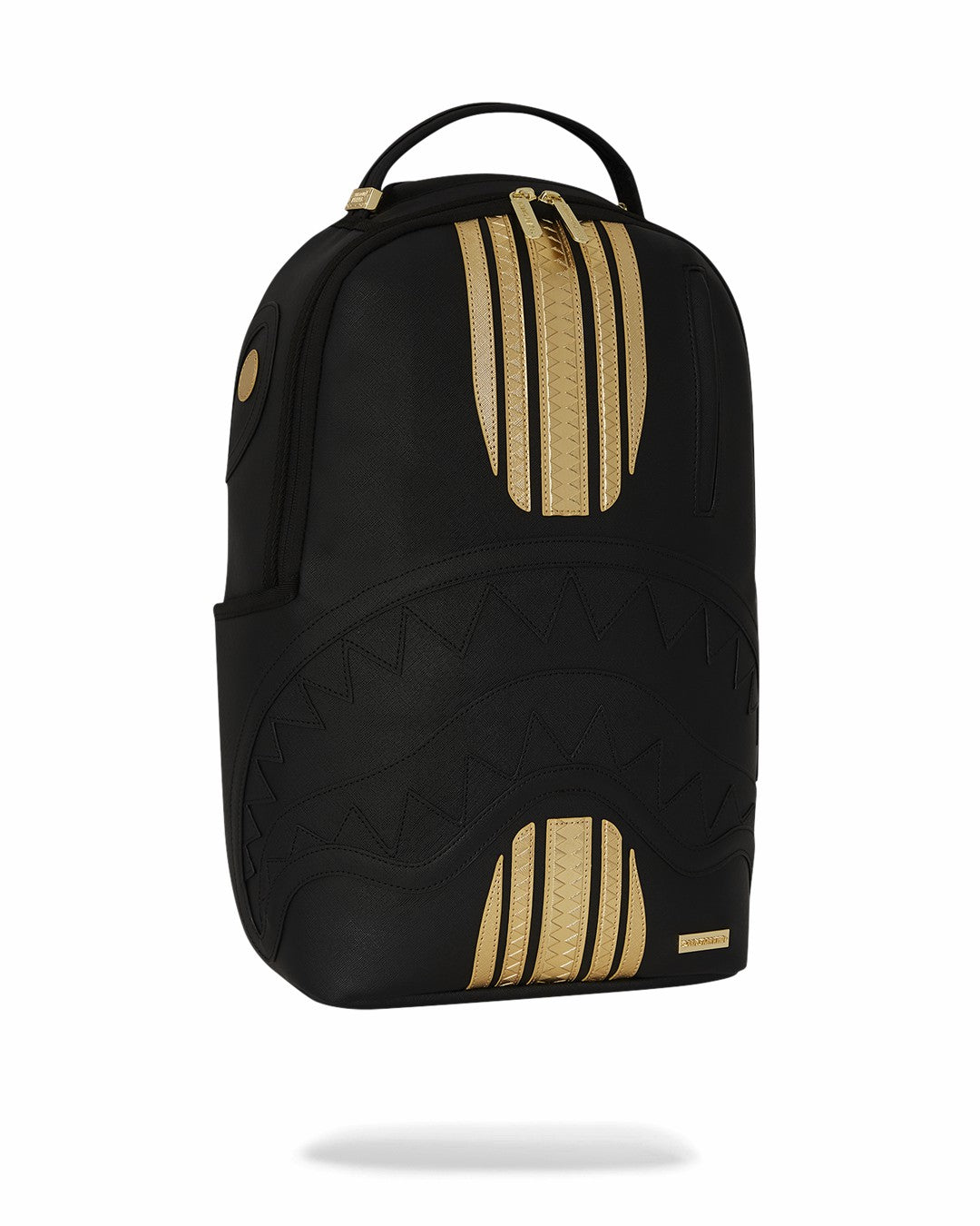 GOLD AND BLACK RACING STRIPES BACKPACK | Sprayground Bargain