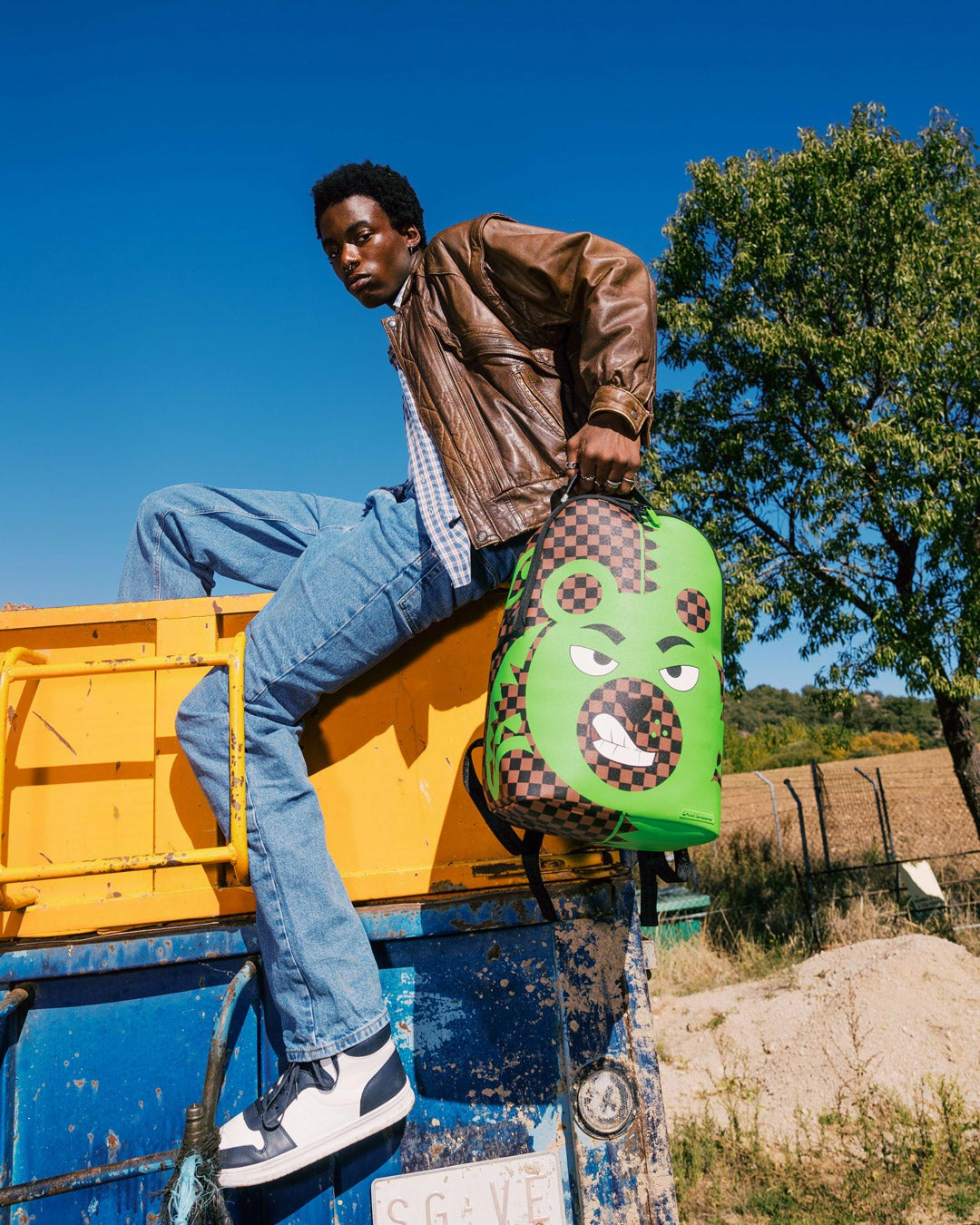 GREEN MONEY BEAR DLXSV BACKPACK | Sprayground Limited Offer