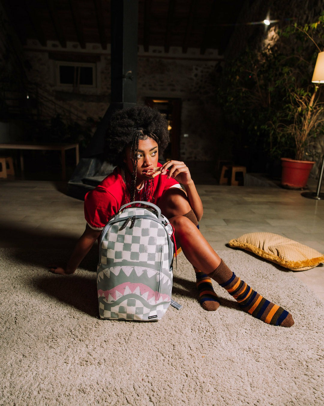 VANQUISH CREAM DLXSV BACKPACK | Sprayground Savings
